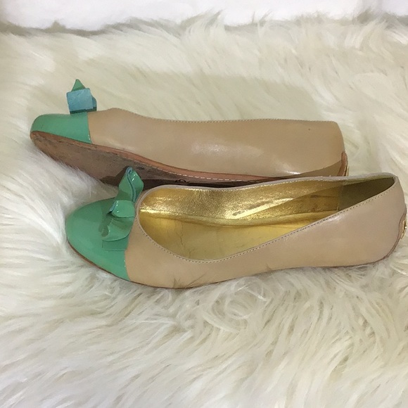 Kate Spade Colorblock Patent Leather Flats Sz 6 - Picture 3 of 8